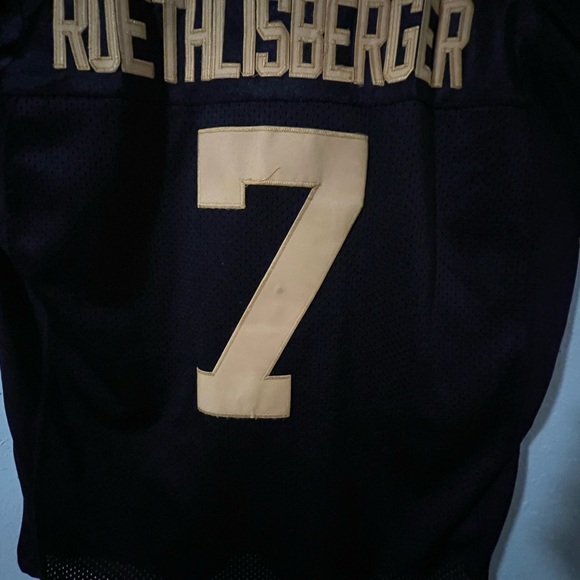 VINTAGE PITTSBURGH STEELERS BEN ROETHLISBERGER AUTHENTIC REEBOK JERSEY 48 NFL - Picture 8 of 13